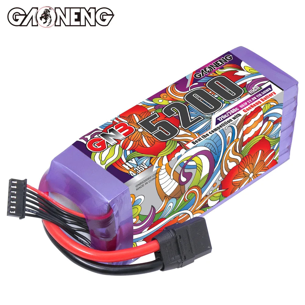 GAONENG GNB LiHV 6S 22.8V 5200mAh 120C LiPo Battery XT90 [DG]