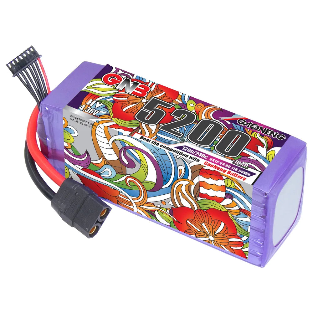 GAONENG GNB LiHV 6S 22.8V 5200mAh 120C LiPo Battery XT90 [DG]