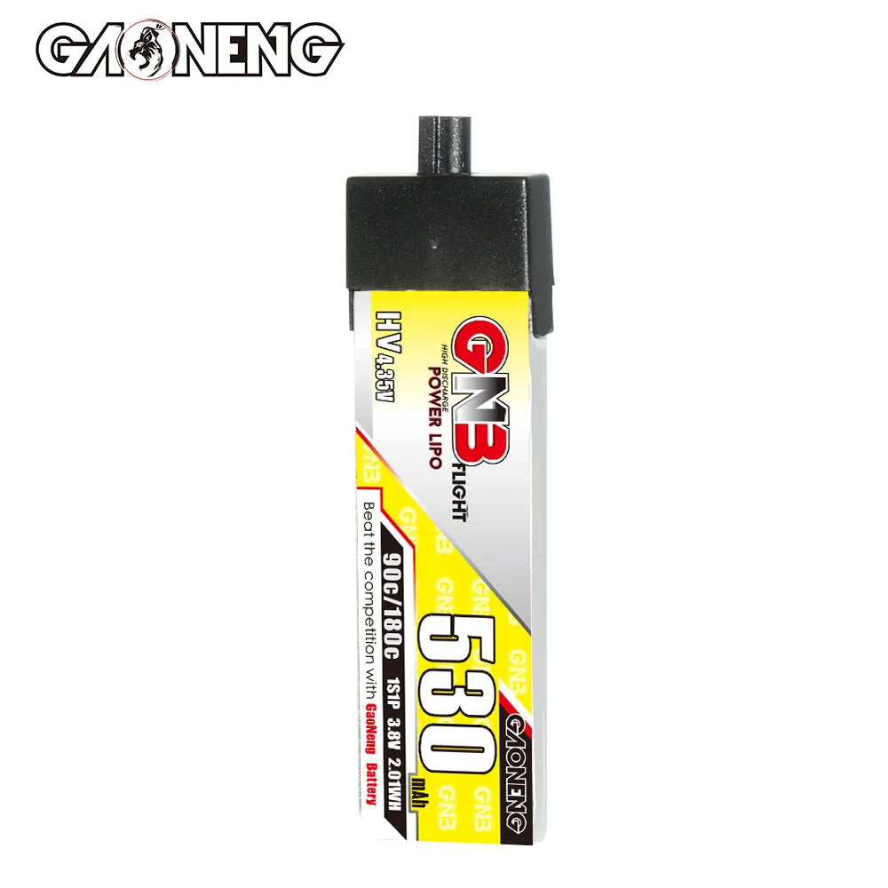 GAONENG GNB LiHV 1S 3.8V 530mAh 90C A30 Plastic Head LiPo Battery [DG]
