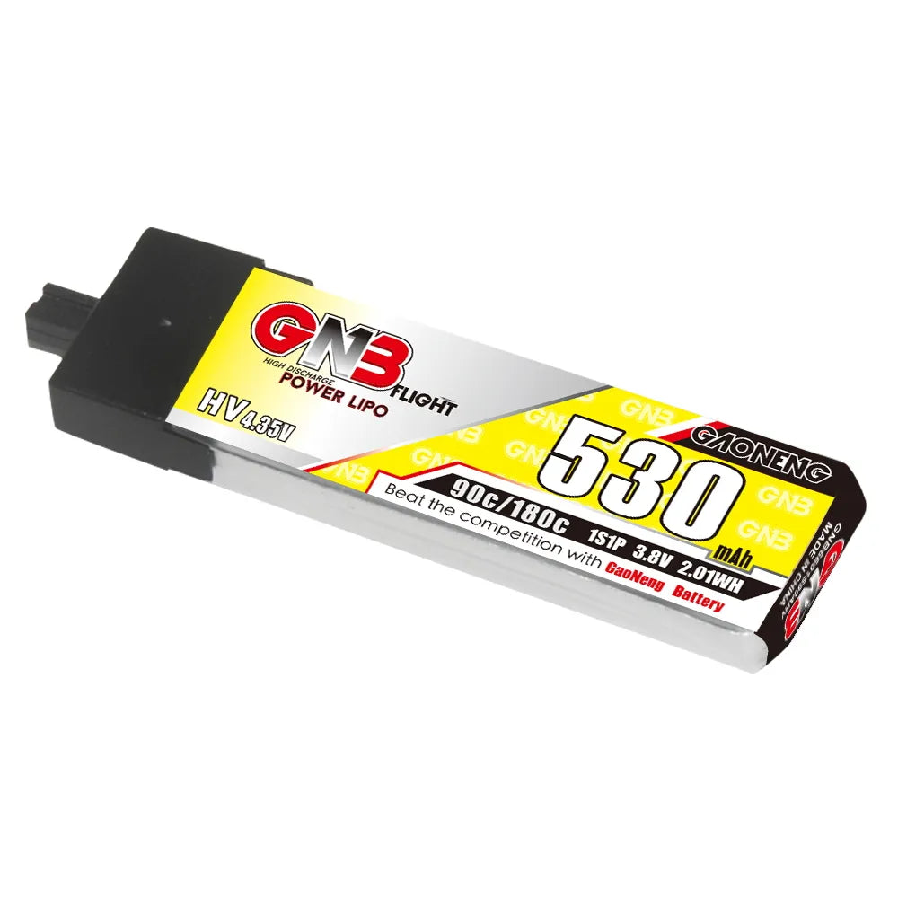 GAONENG GNB LiHV 1S 3.8V 530mAh 90C A30 Plastic Head LiPo Battery [DG]
