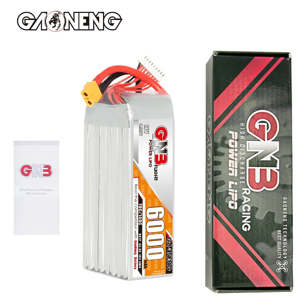 GAONENG GNB HV 8S 30.4V 6000mAh 70C LiPo Battery XT60 Suits TBS Mojito [DG]