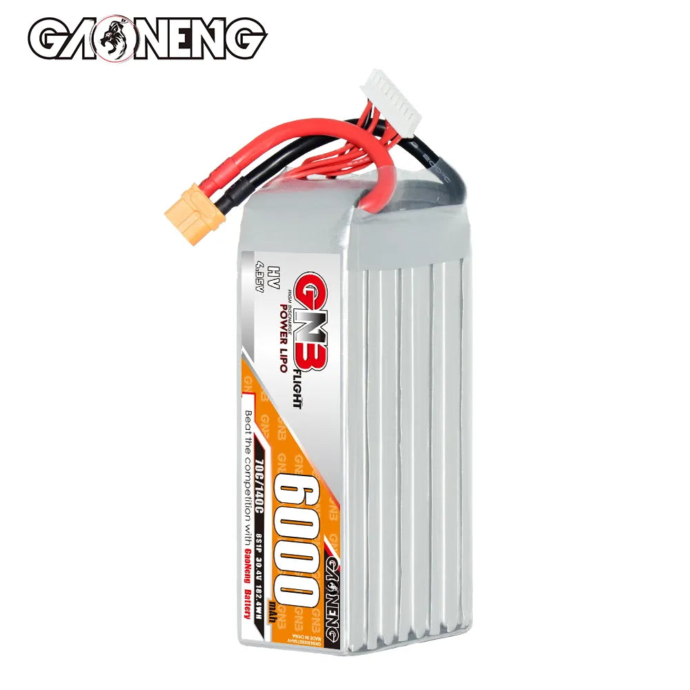 GAONENG GNB HV 8S 30.4V 6000mAh 70C LiPo Battery XT60 Suits TBS Mojito [DG]