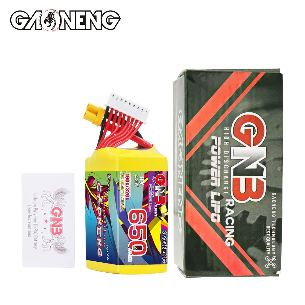 GAONENG GNB LiHV 8S 30.4V 650mAh 160C LiPo Battery XT30 [DG]