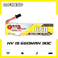 GAONENG GNB LiHV 1S 3.8V 660mAh 90C A30 Cabled LiPo Battery [DG]