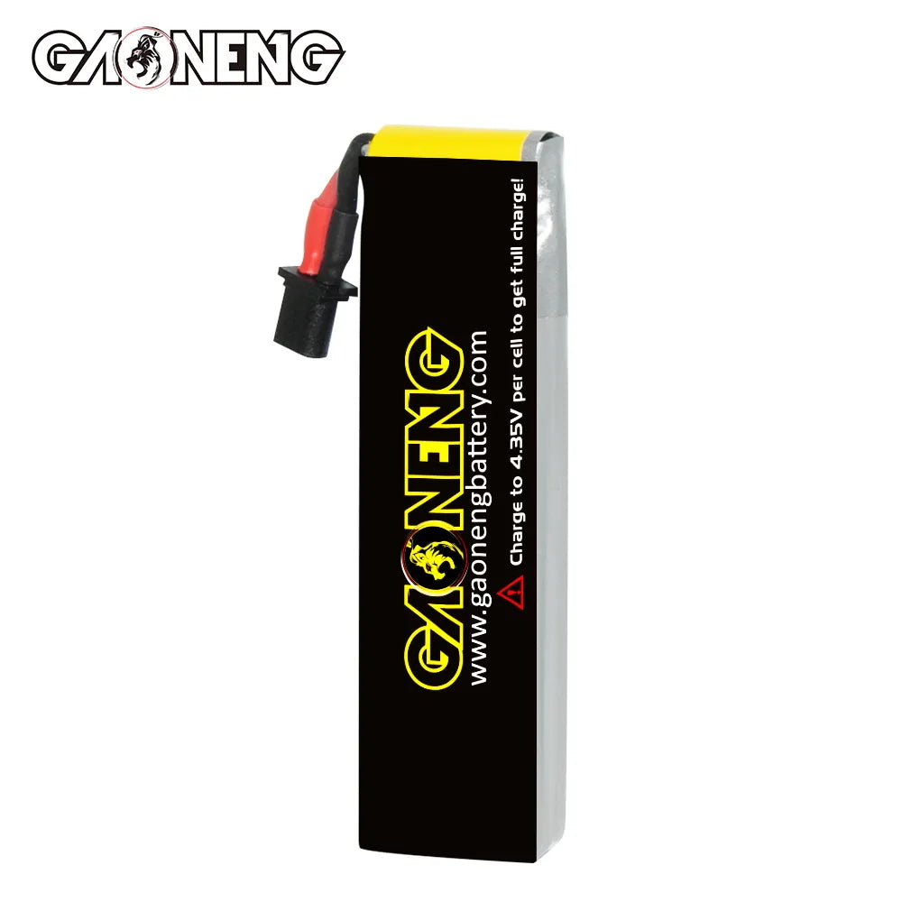 GAONENG GNB LiHV 1S 3.8V 660mAh 90C A30 Cabled LiPo Battery [DG]