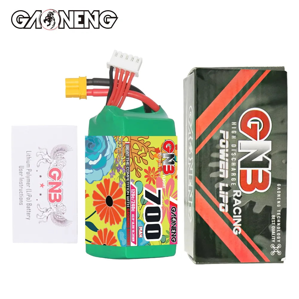 GAONENG GNB 4S 14.8V 700mAh 120C XT30 LiPo Battery [DG]