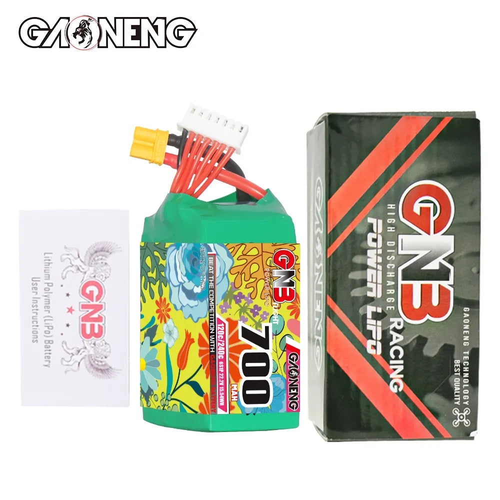 GAONENG GNB 6S 22.2V 700mAh 120C XT30 LiPo Battery [DG]