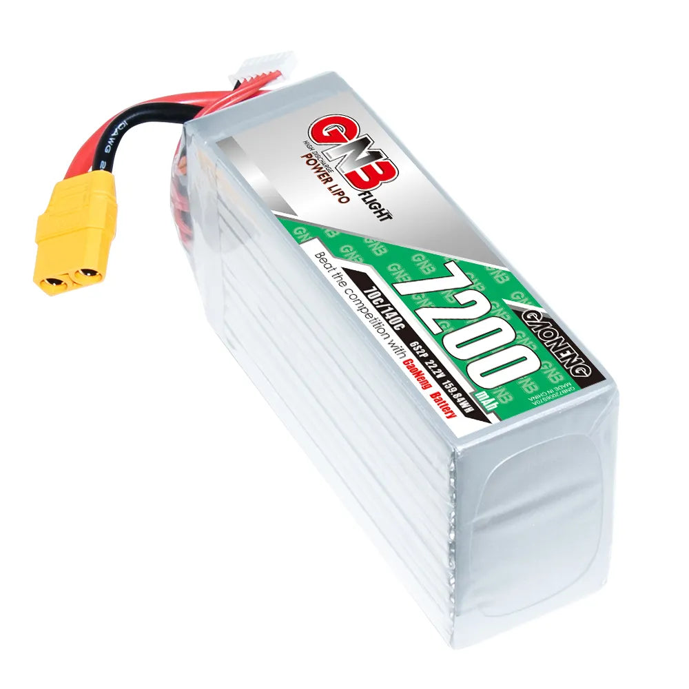 GAONENG GNB 6S 22.2V 7200mAh 70C LiPo Battery XT90 [DG]
