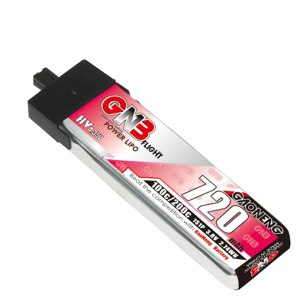 GAONENG GNB LiHV 1S 3.8V 720mAh 100C A30 Plastic Head LiPo Battery [DG]