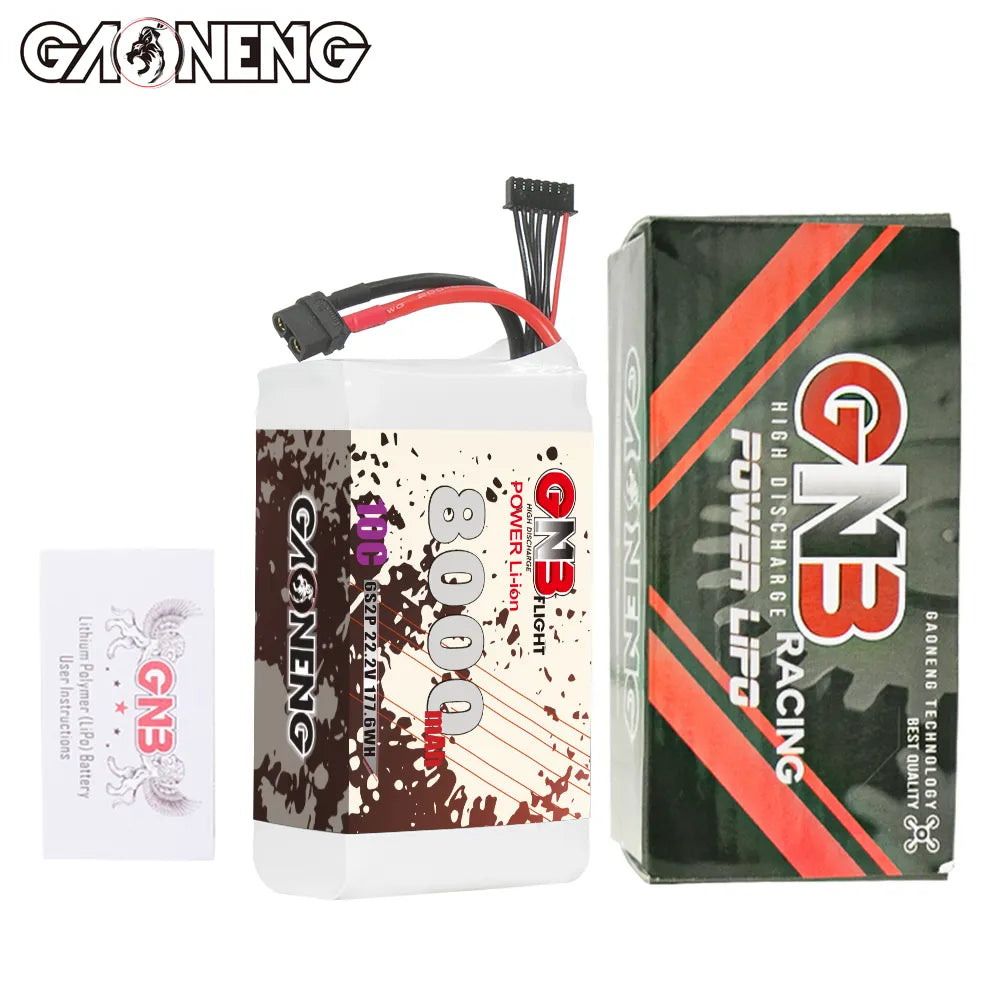 GAONENG GNB 6S 22.2V 8000mAh 10C XT60 Li-ion Battery made with Li-ion Lithium Ion 21700 [DG]