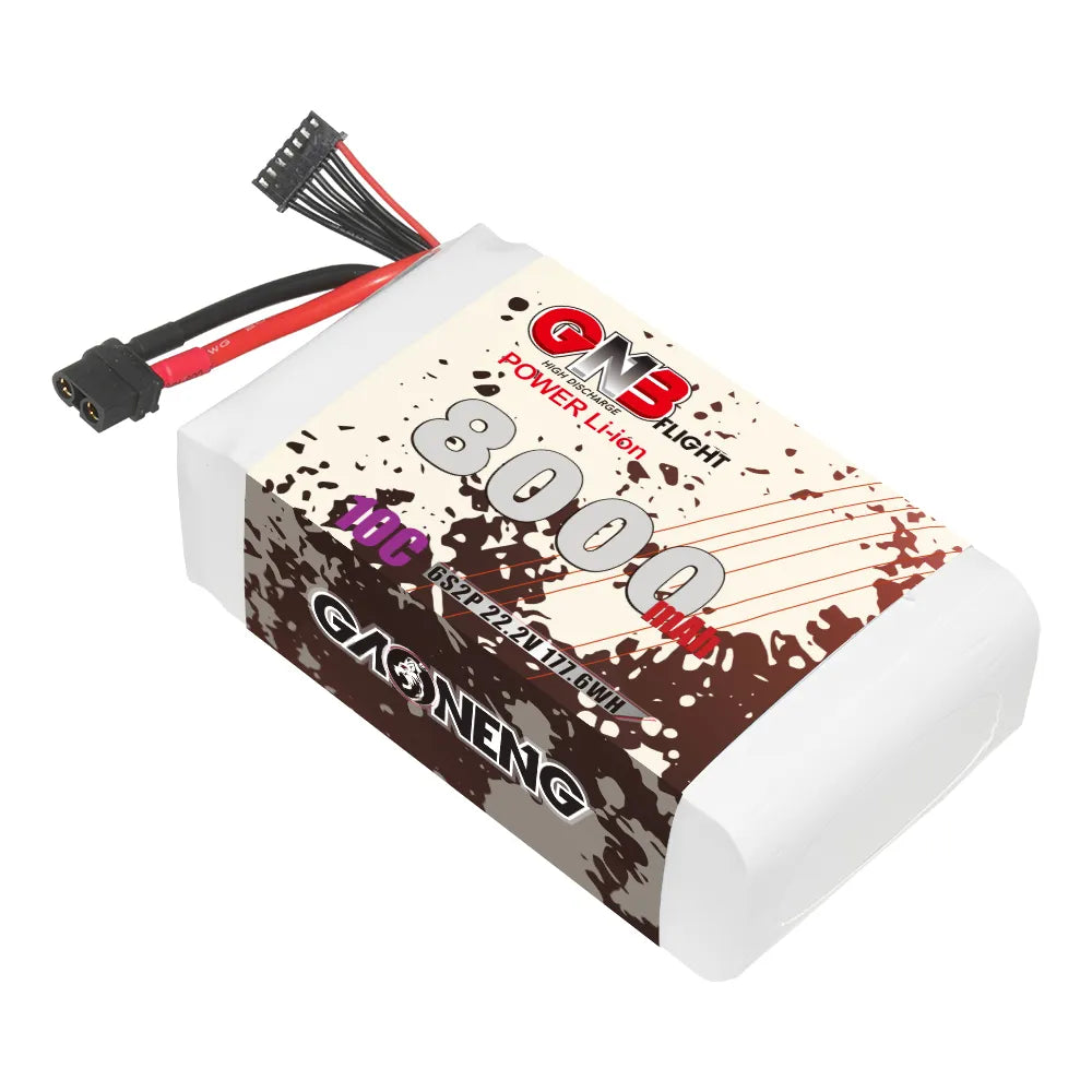 GAONENG GNB 6S 22.2V 8000mAh 10C XT60 Li-ion Battery made with Li-ion Lithium Ion 21700 [DG]