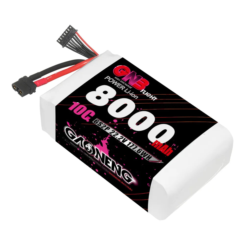 GAONENG GNB 6S 22.2V 8000mAh 10C XT60 Li-ion Battery made with Samsung 21700 [DG]