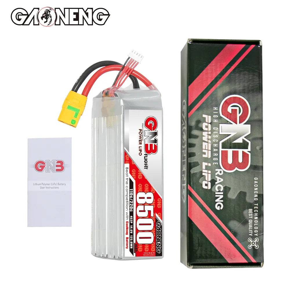 GAONENG GNB 4S 14.8V 8500mAh 110C RC LiPo Battery XT90S Anti Spark [DG]