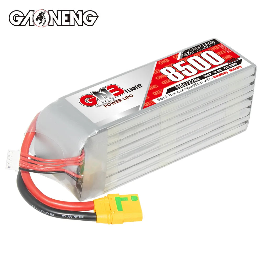 GAONENG GNB 4S 14.8V 8500mAh 110C RC LiPo Battery XT90S Anti Spark