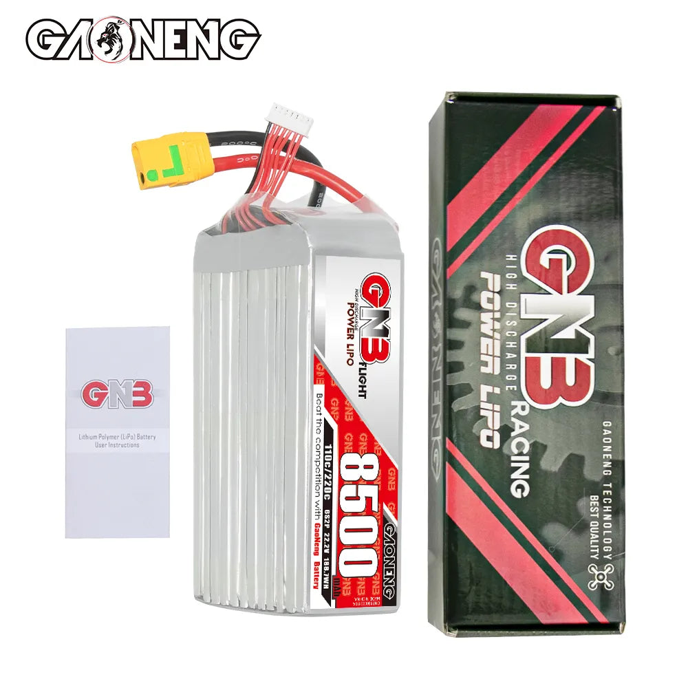GAONENG GNB 6S 22.2V 8500mAh 110C RC LiPo Battery XT90S Anti Spark