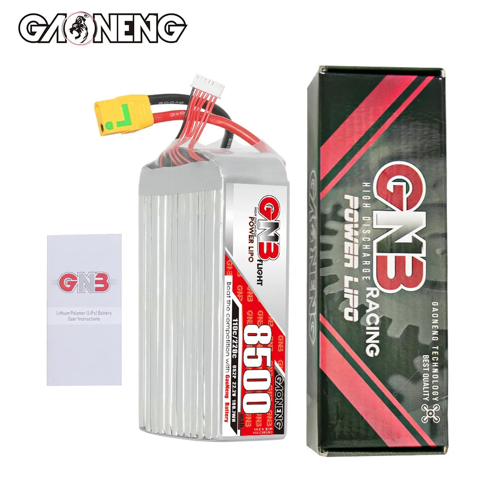 GAONENG GNB 6S 22.2V 8500mAh 110C RC LiPo Battery XT90S Anti Spark [DG]