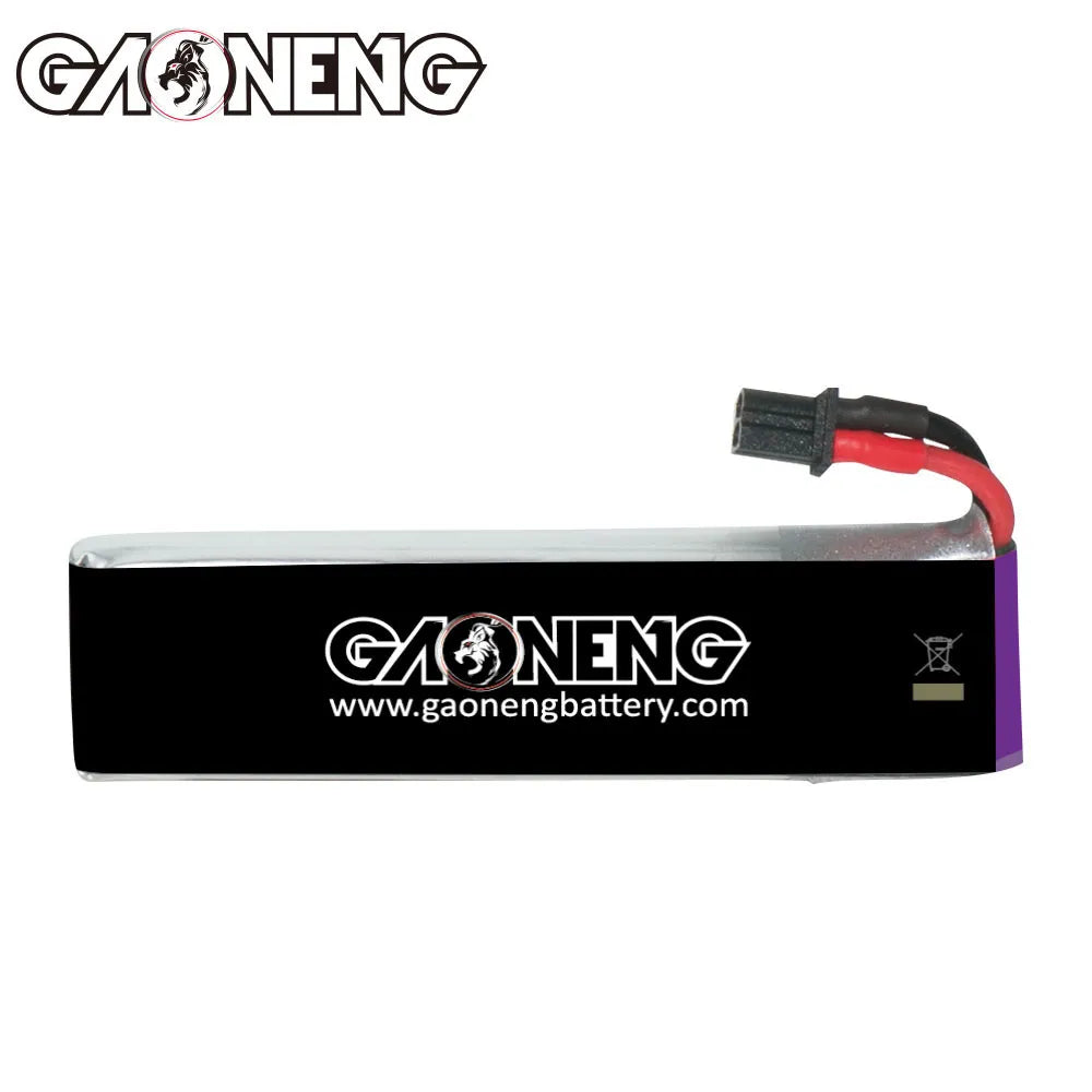 GAONENG GNB LiHV 1S 3.8V 850mAh 60C A30 Cabled LiPo Battery Long Range [DG]