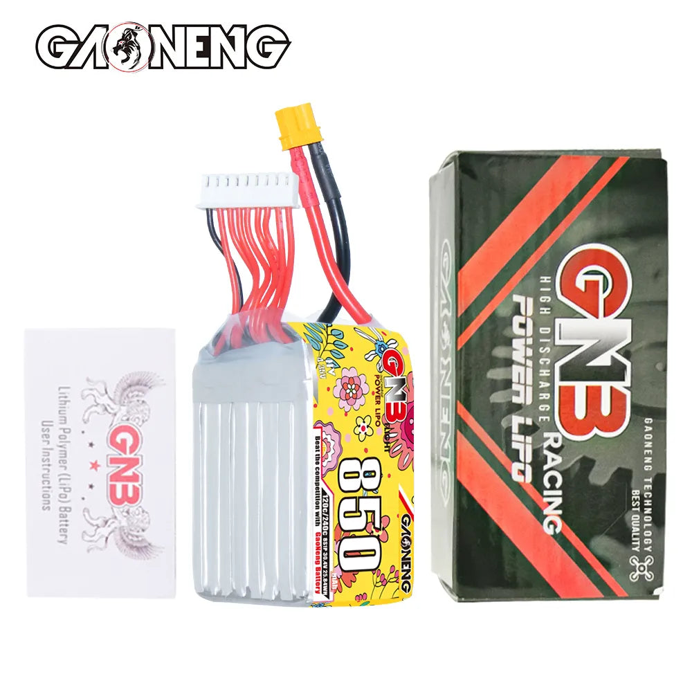 GAONENG GNB LiHV 8S 30.4V 850mAh 120C XT30 Connector LiPo Battery [DG]
