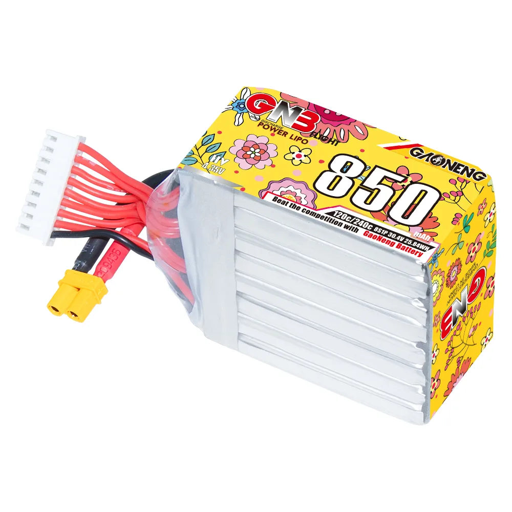 GAONENG GNB LiHV 8S 30.4V 850mAh 120C XT30 Connector LiPo Battery [DG]