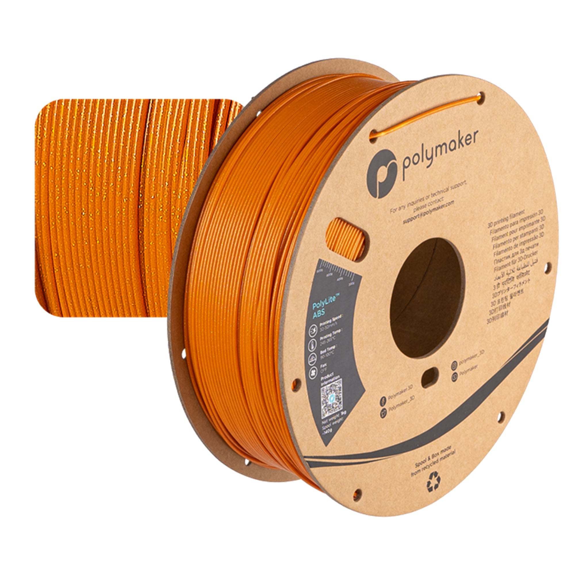 Polymaker PolyLite ABS Galaxy 1.75mm Filament 1kg
