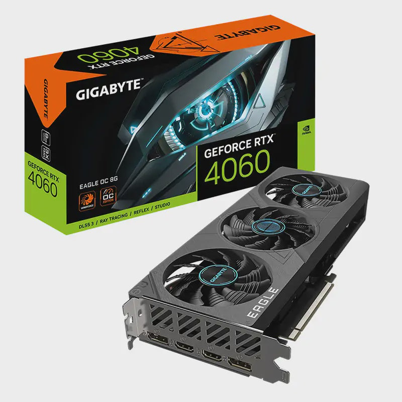 Gigabyte GeForce RTX 4060 Eagle OC 8G Graphics Card (GV-N4060EAGLE-OC-8GD) [PC]