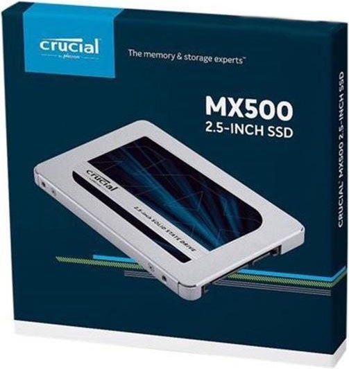 Crucial MX500 1TB 2.5" SATA SSD - 560/510 MB/s 90/95K IOPS 360TBW AES 256bit Encryption Acronis True Image Cloning 5yr alt~MZ-77E1T0BW [PC]