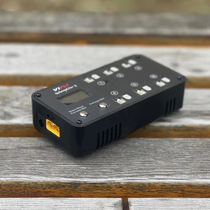VIFLY WhoopStor V3 40W 1S Lipo Battery Charger/Discharger with BT2/A30/PH2 Connector Compatability