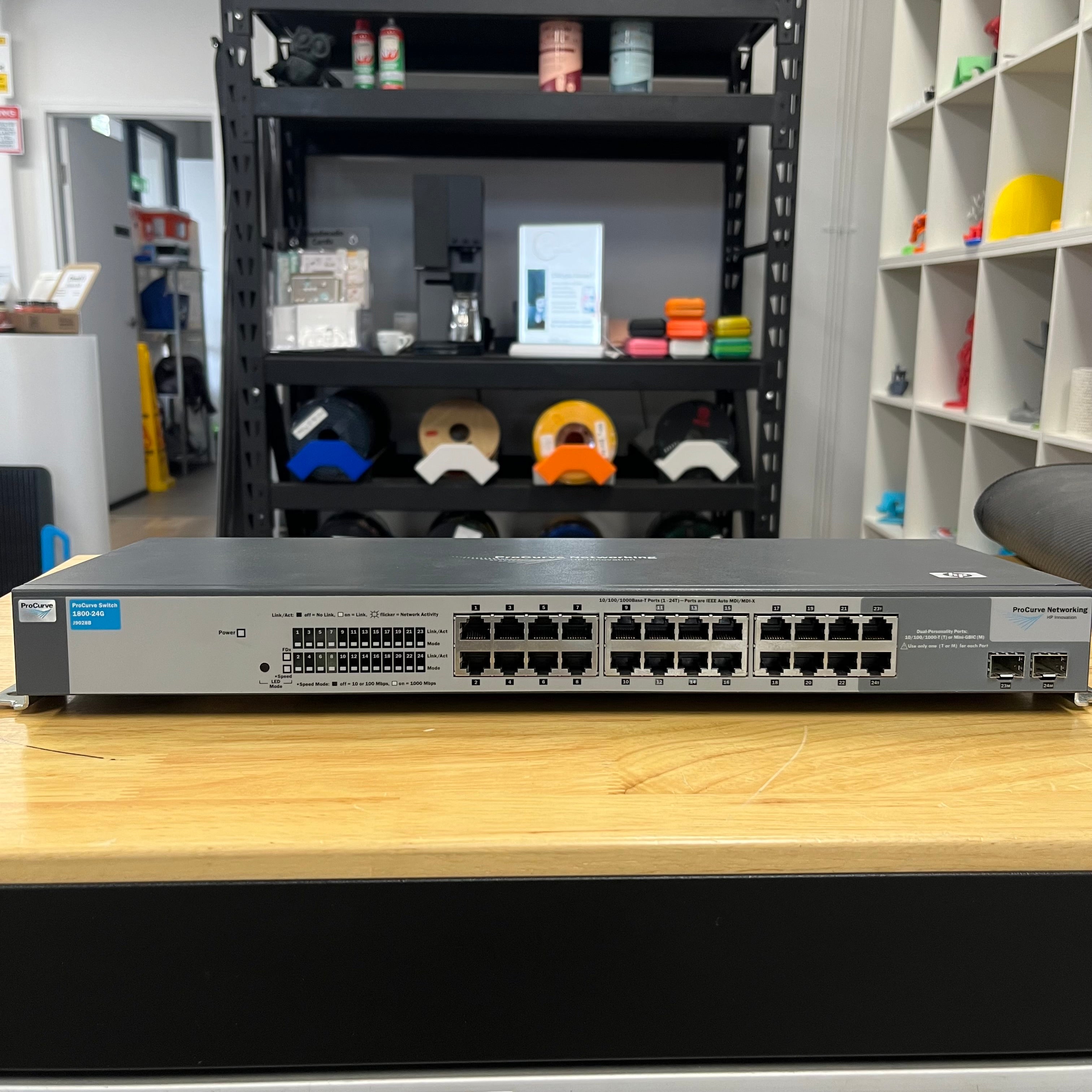 HP PROCURVE 1800-24G J9028B 24-PORT GIGABIT MANAGED SWITCH USED [PC]