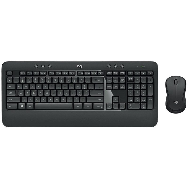Logitech MK540 Advanced Wireless Keyboard & Mouse Combo - USB Receiver, 10 Meter Wireless Connection, Plug and Play, Contoured Mouse 920-008682 [PC]