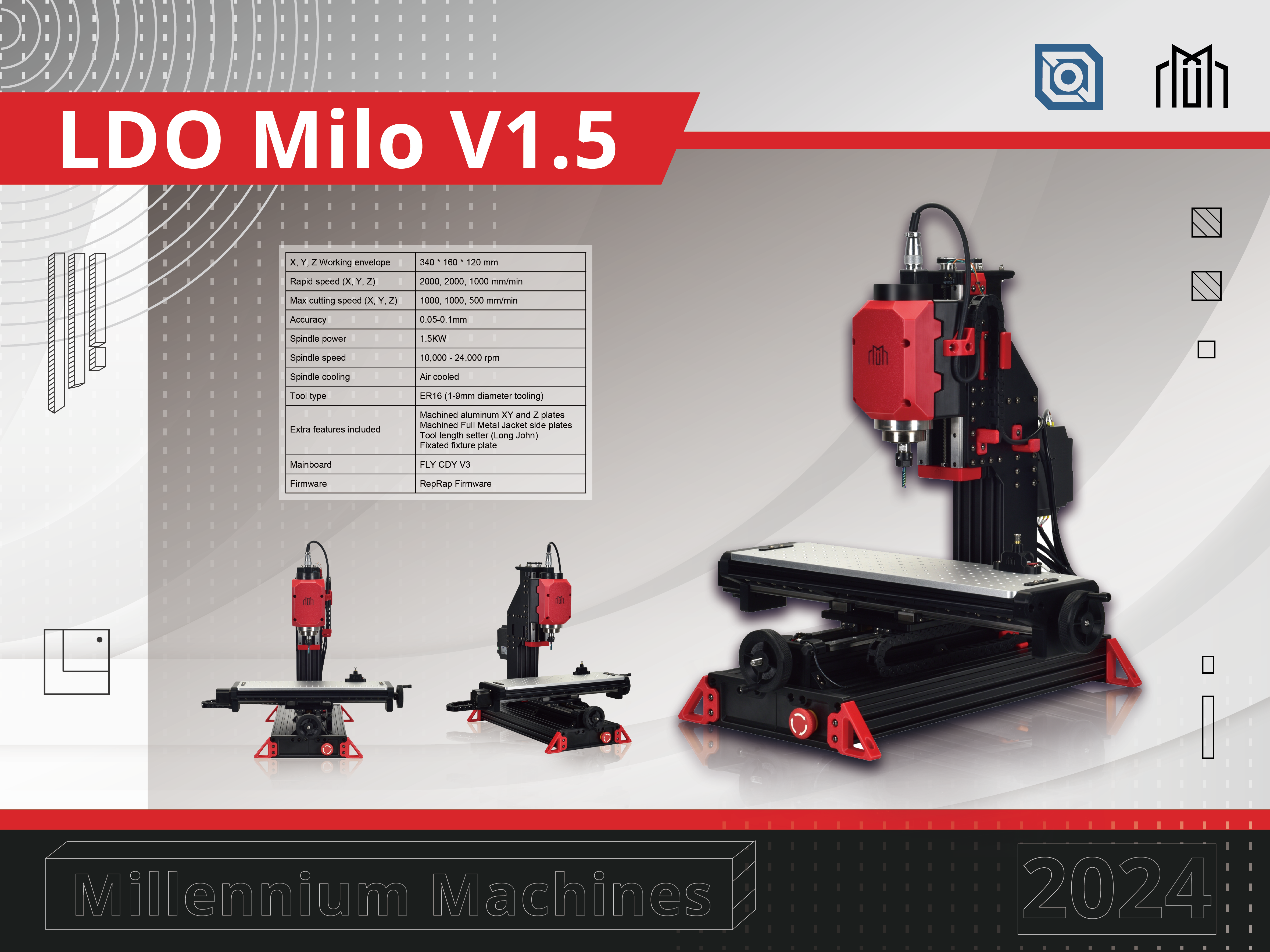 Milennium Machines Milo V1.5 Kit by LDO