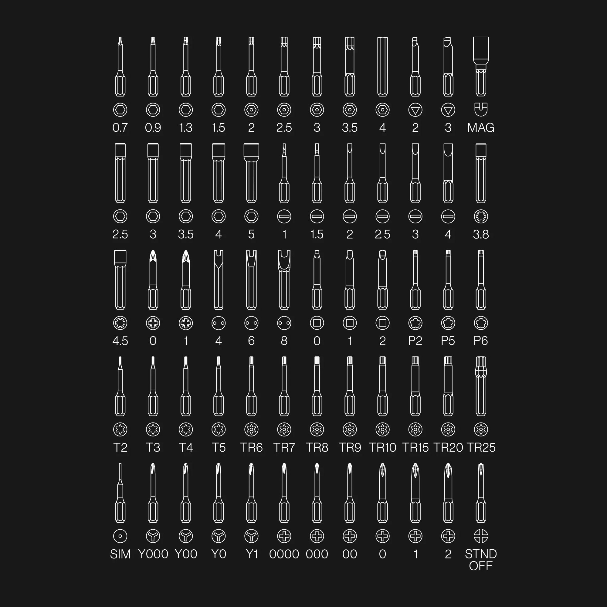 LTT Precision Bit Set + Case [Screwdriver sold separately]