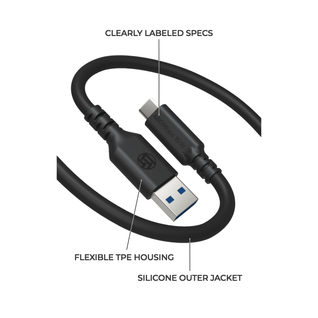 Linus Tech Tips LTT TrueSpec Cable USB Type A to C (15W)