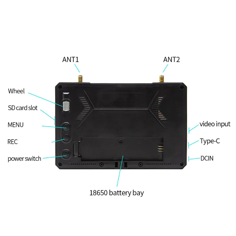 Skyzone M5F FPV Monitor with DVR