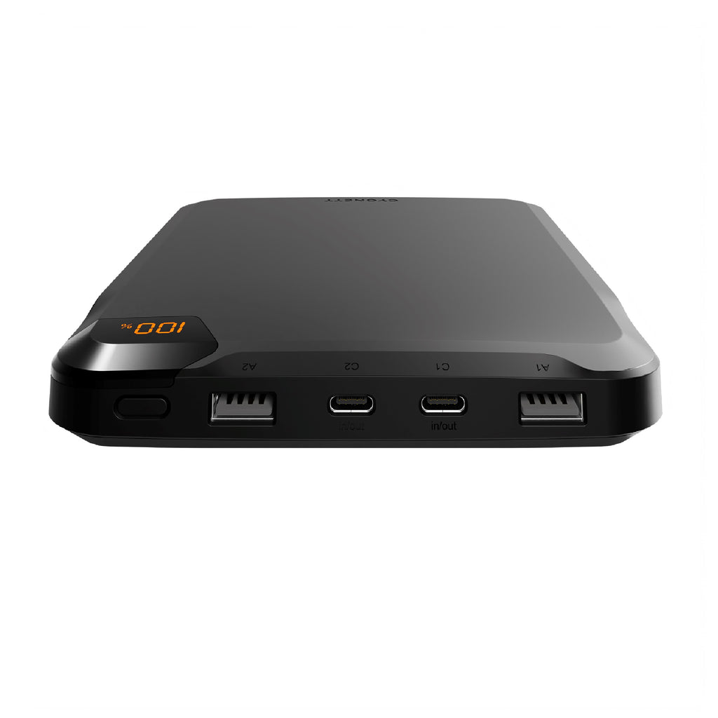 Cygnett ChargeUp VertPWR 25K Laptop Power Bank - Obsidian (CY5128PBCHE), Powerful four-way Charging, 40CM USB-C Cable,With Stand,2 Years Warranty [DG]