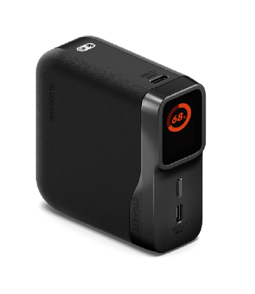 Cygnett Encore 10000mAh Power Bank - Graphite (CY5630PBCHE), 45W, 2x USB-C PD, 1x USB-A Ports, LED Display,Fast Charge,3x Device Charge,2 Years Warranty [DG]