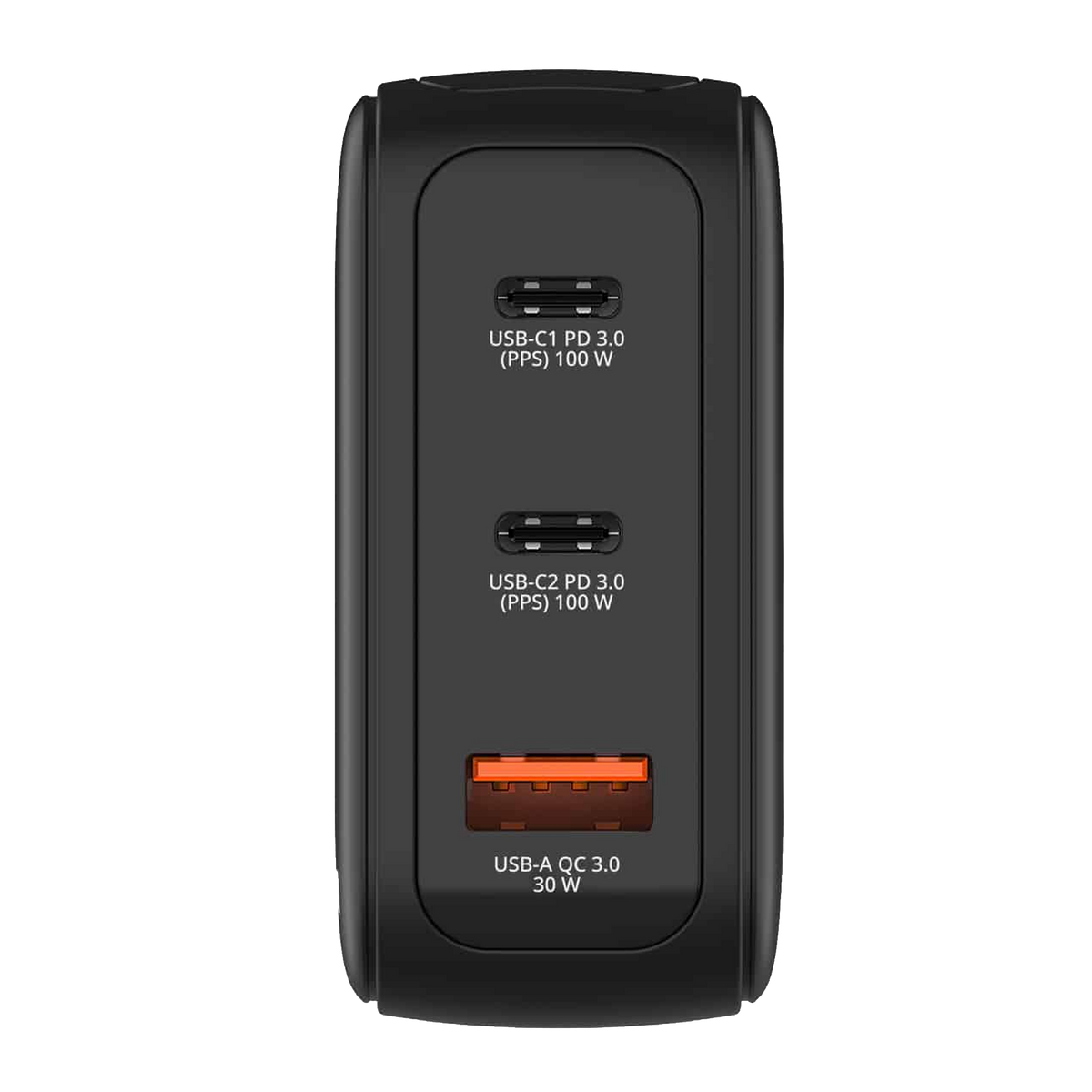 Verbatim Mini GaN Charger 100W with Display Compact 3-port wall charger with USB-C® Power Delivery and Quick Charge 3.0 [PC]