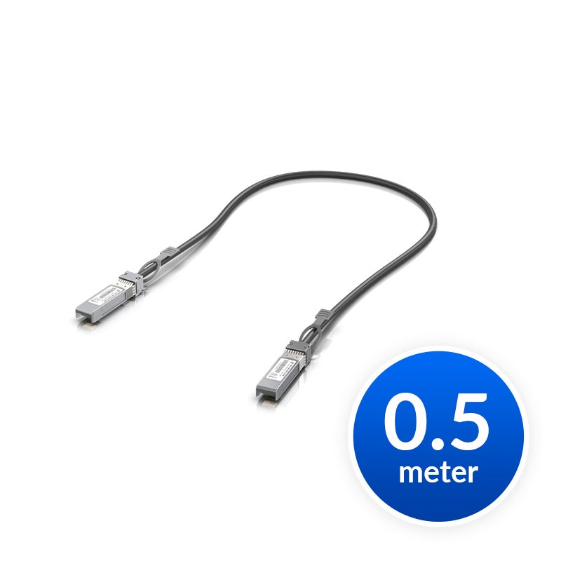 Ubiquiti SFP+ Direct Attach Cable, 10Gbps DAC Cable, 10Gbps Throughput Rate, 0.5m Length [PC]