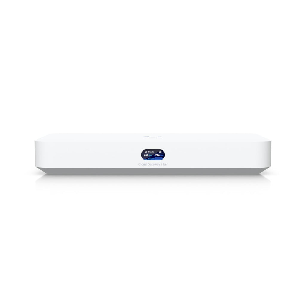 Ubiquiti Cloud Gateway Fiber,UCG-Fiber, Desktop 10G Cloud Gateway,Integrated PoE Switch,Selectable NVR Storage,Full UniFi Application Support [PC]
