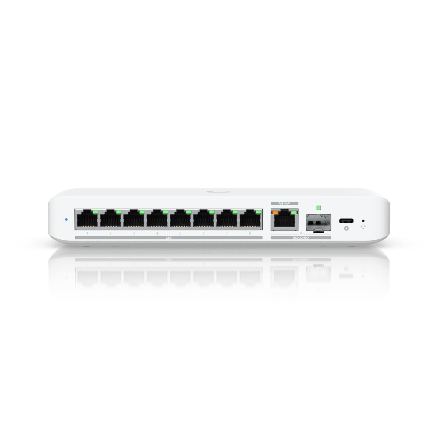 Ubiquiti Flex 2.5G, Flexible, 8-port 2.5 GbE Switch,10 GbE RJ45/SFP+ Combination Uplink Port, Powered With USB-C /PoE+ adapter[PC]