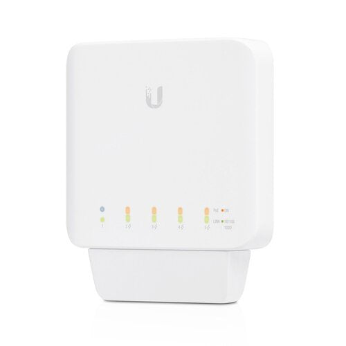 Ubiquiti UniFi USW Flex - Managed, Layer 2 Gigabit Switch with Auto-sensing 802.3af PoE Support. 1x PoE In, 4x PoE Out