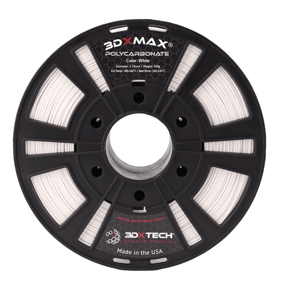 3DXTech 3DXMAX PC 1.75mm Filament 500g