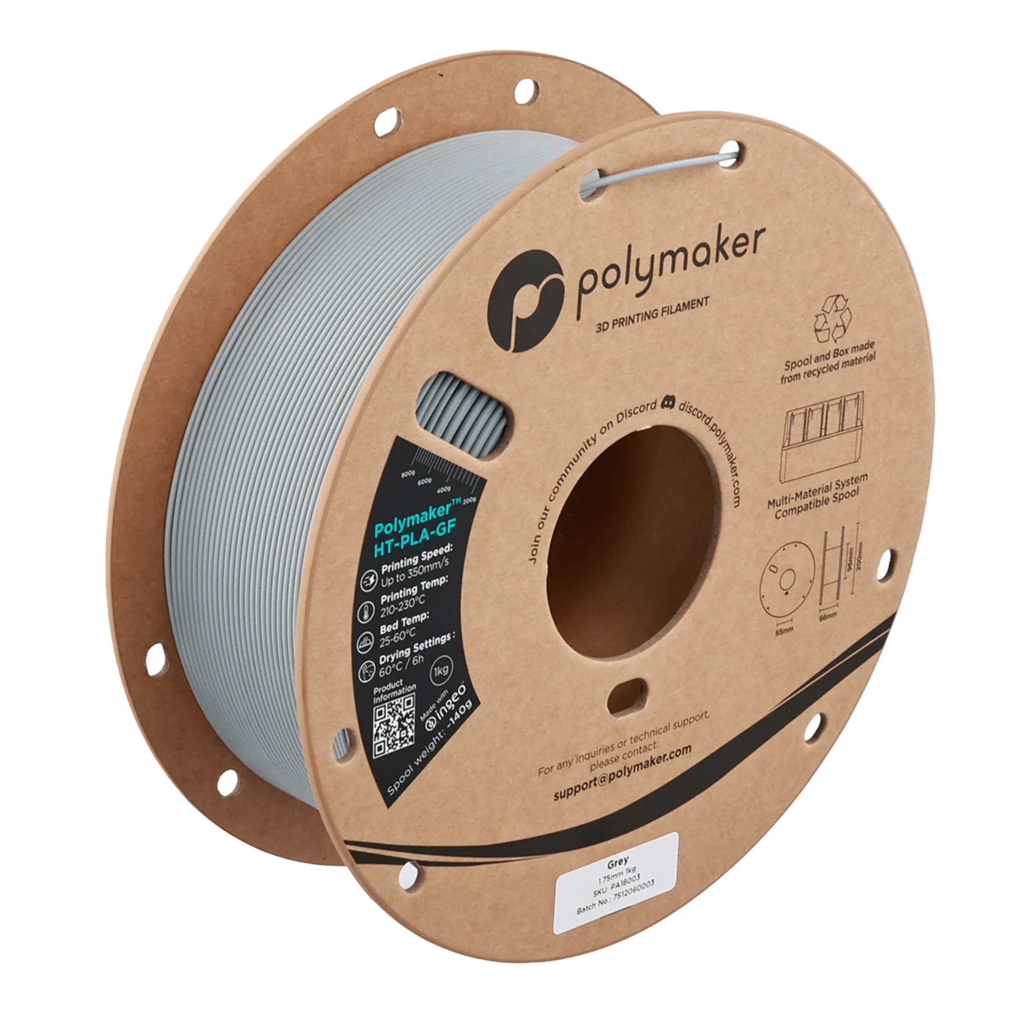 Polymaker HT-PLA-GF 1.75mm Filament 1kg