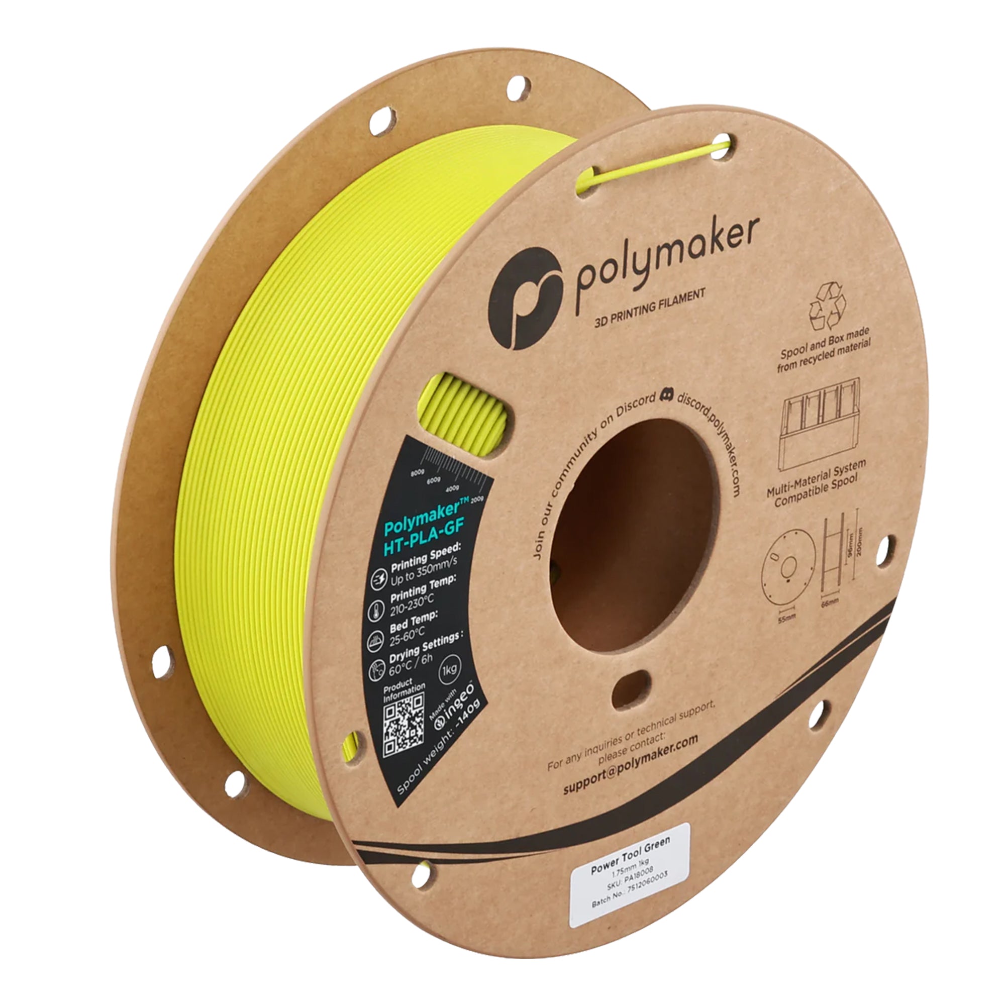 Polymaker HT-PLA-GF 1.75mm Filament 1kg