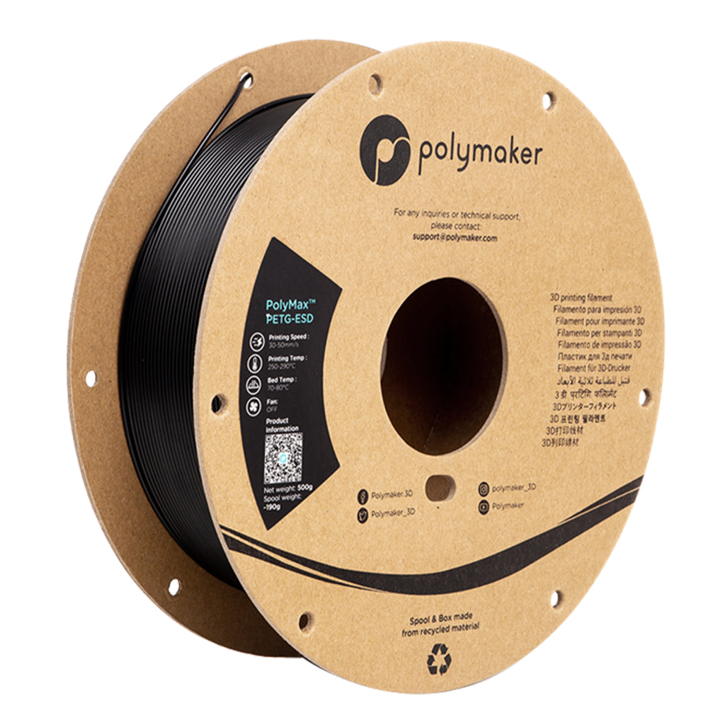 Polymaker Fiberon PETG-ESD 1.75mm Filament 500g (Formerly PolyMax PETG-ESD)