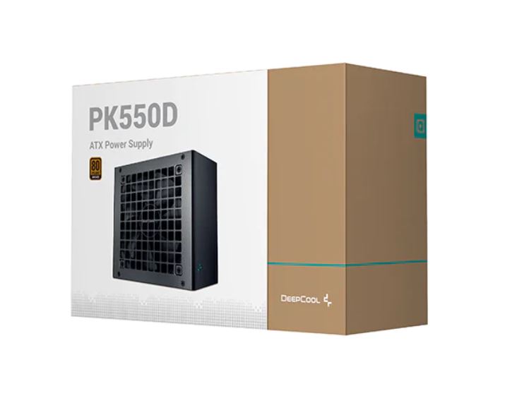 DeepCool PK550D 80+ Bronze Power Supply Unit, 120mm Fan, Taiwan Capacitor, DC to DC, ATX12V V2.4, 100,000 MTBF, 85% Efficiency 5YW [PC]