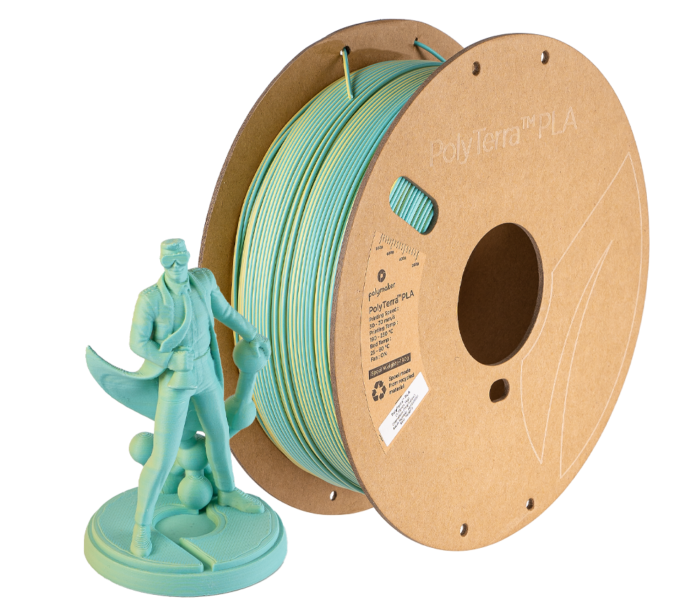 Polymaker PolyTerra Dual Matte PLA Filament 1kg 1.75mm