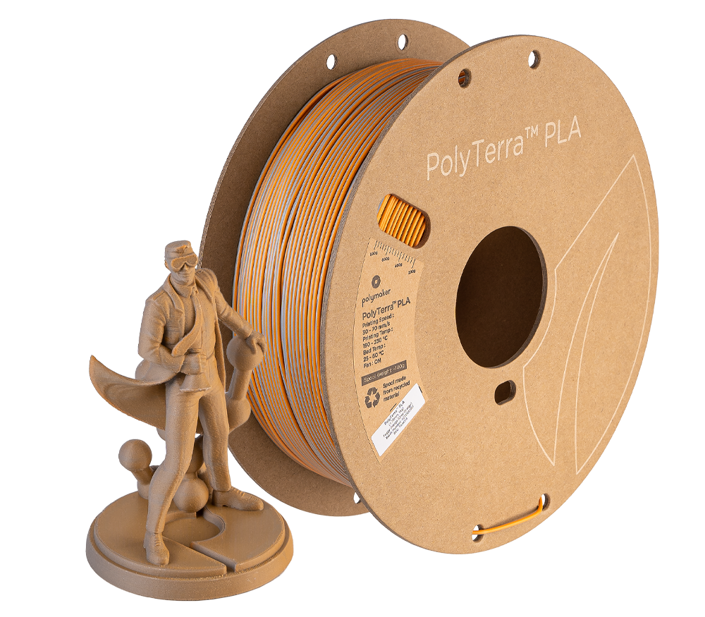 Polymaker PolyTerra Dual Matte PLA Filament 1kg 1.75mm