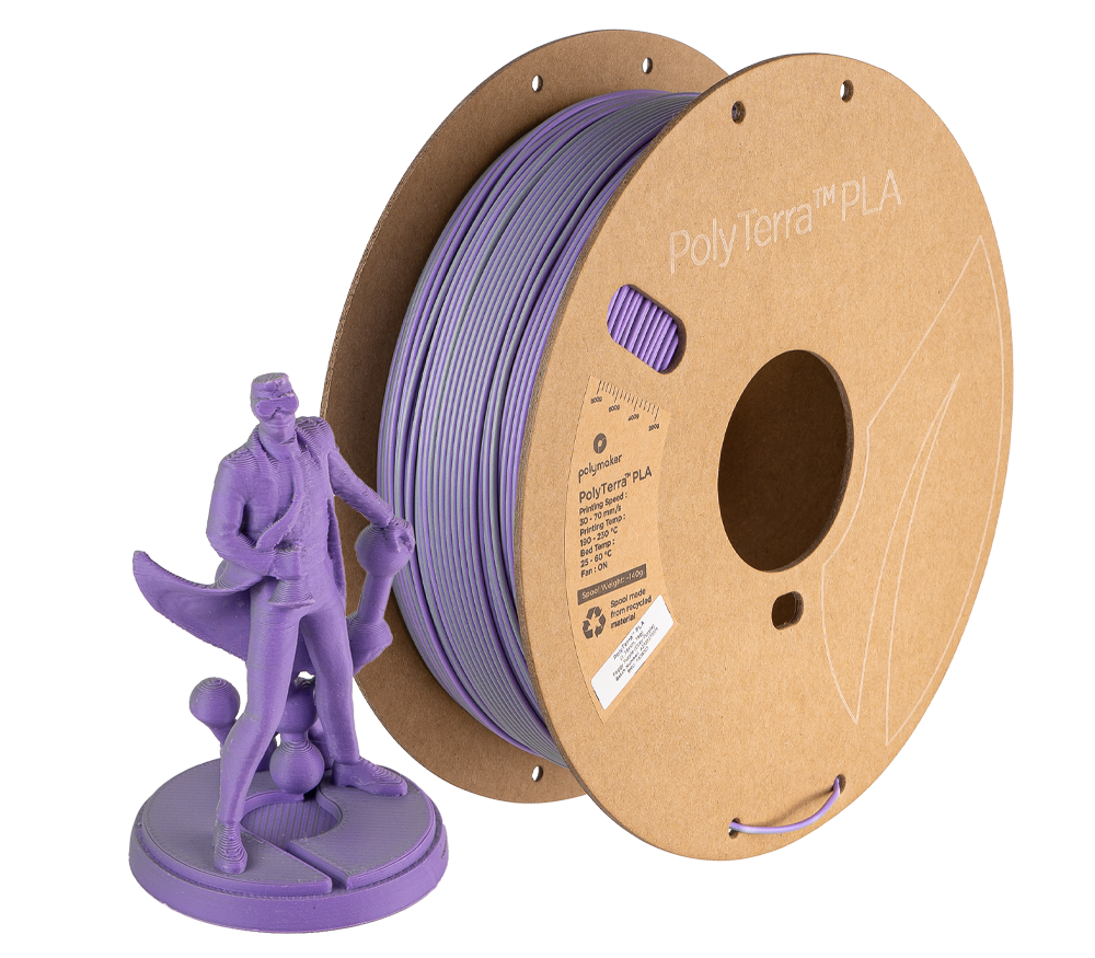 Polymaker PolyTerra Dual Matte PLA Filament 1kg 1.75mm