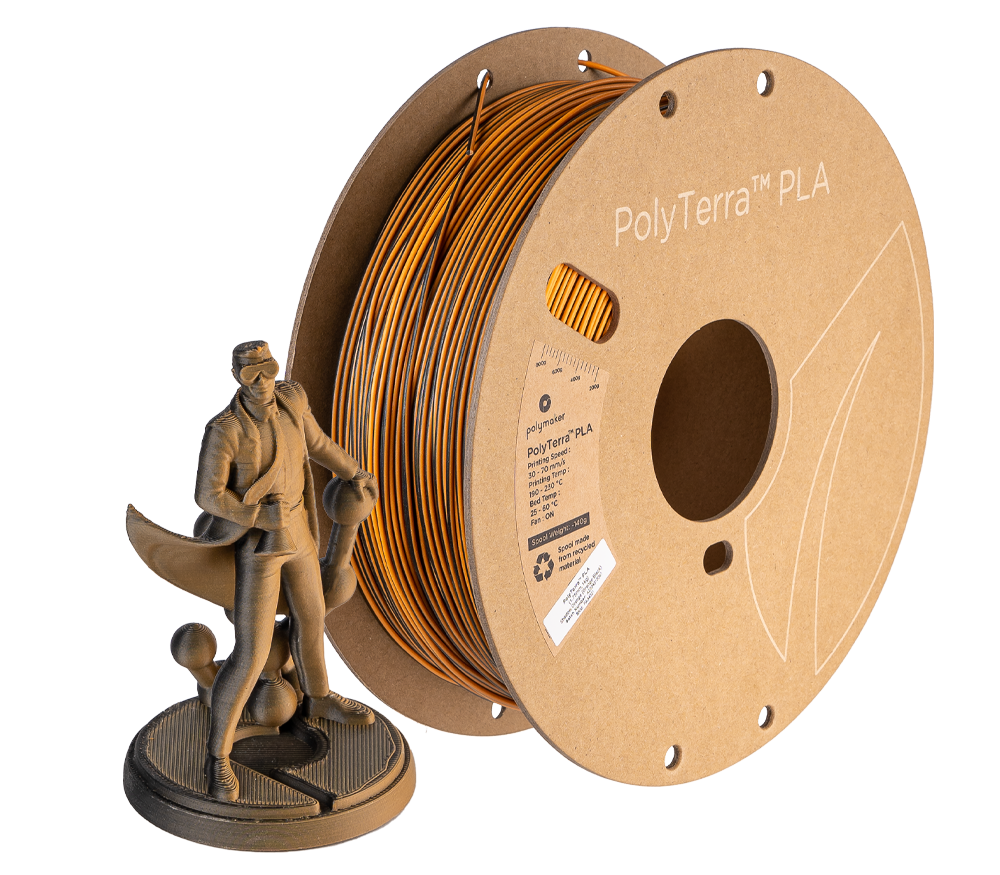 Polymaker PolyTerra Dual Matte PLA Filament 1kg 1.75mm