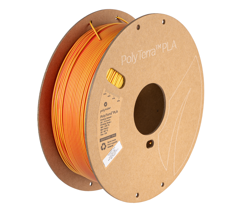 Polymaker PolyTerra Dual Matte PLA Filament 1kg 1.75mm